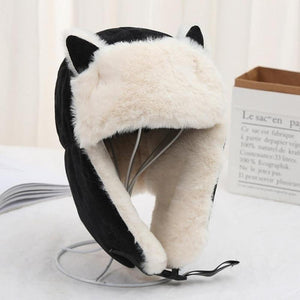 Sombrero ruso con orejas de gato