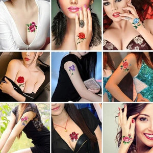 Pegatinas de tatuaje 3D de moda