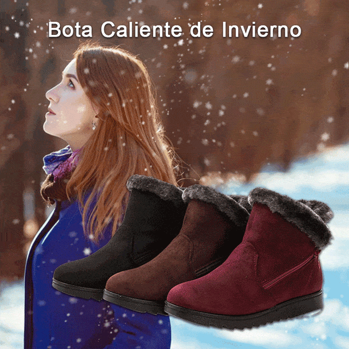 Bota Caliente de Invierno, 3 Colores