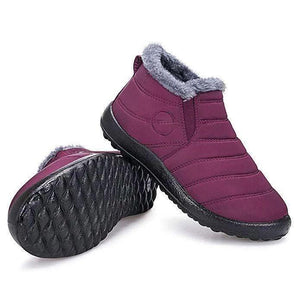 Planos Zapatos Cálido de Algodón